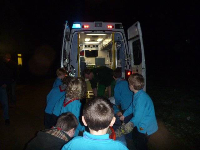 Beavers, SJA Ambulance, Feb 2011 4